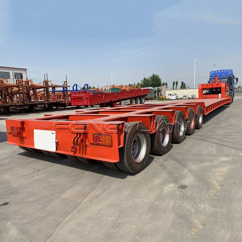 Lowbed Truck Trailer Mechanical Ladder