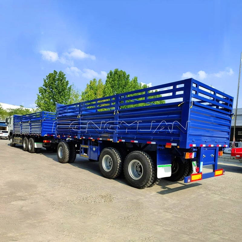 3 axle superlink dropside semi trailer